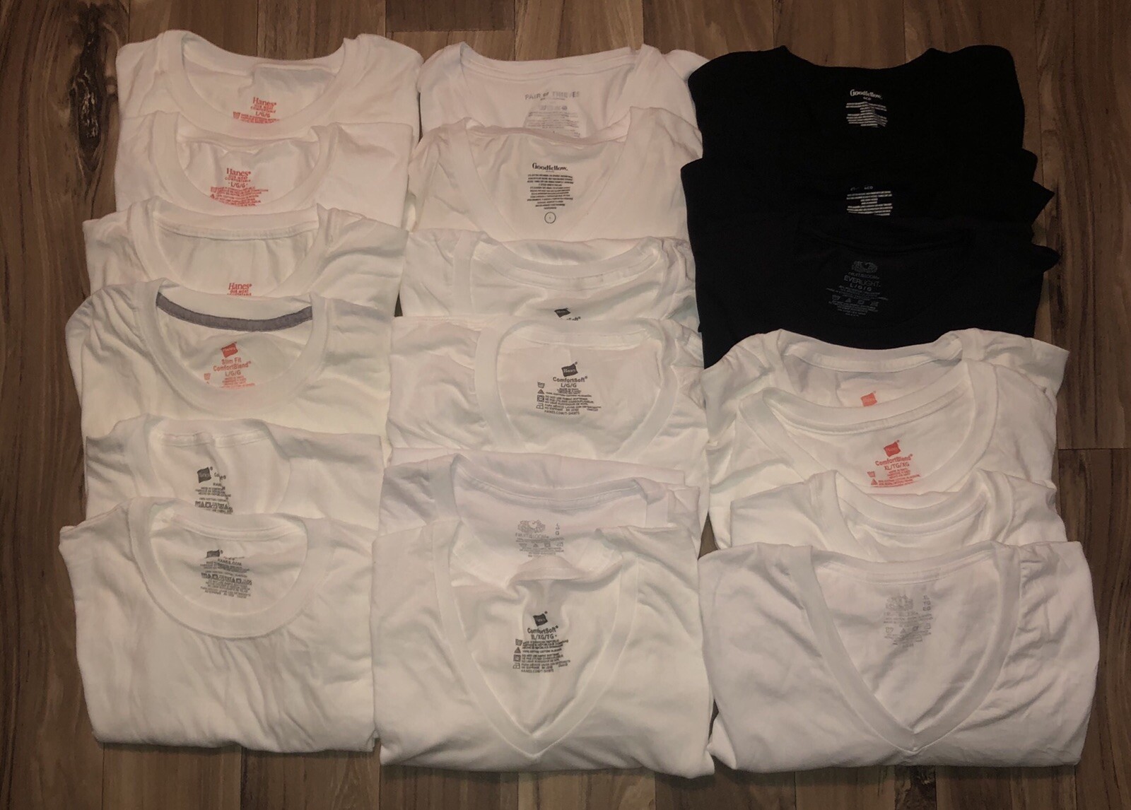 New 15 Men’s Large XL TShirts Hanes Fruit Of The Loom GoodFellow Pair