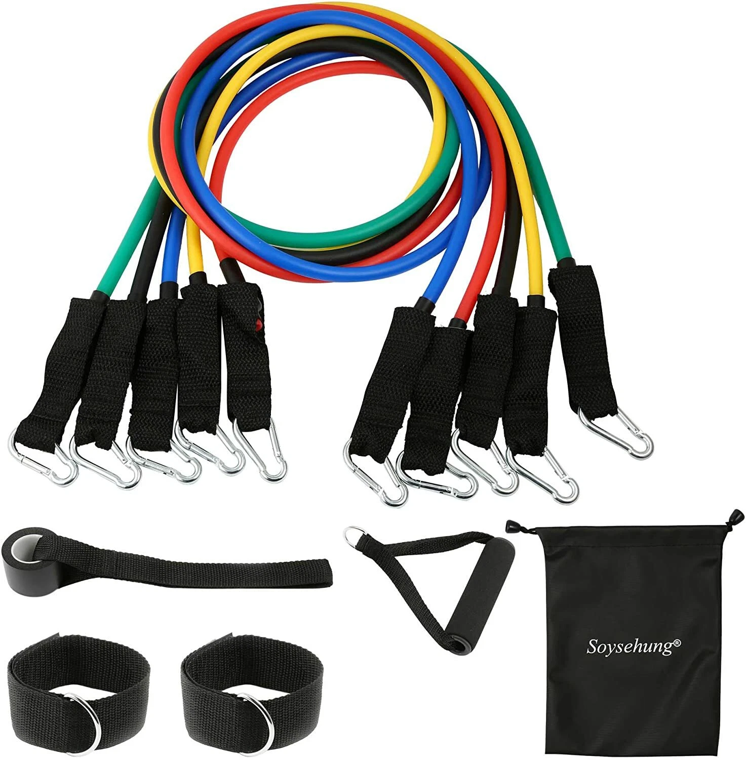 Resistance Bands Set for Home Workout Fitness Exercise Bands with Handles