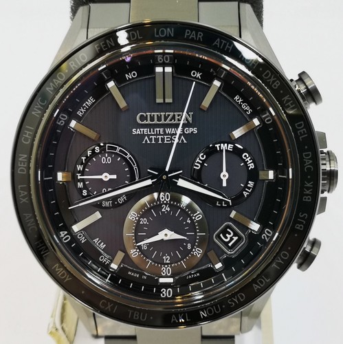 Citizen Attesa Act Line CC4055-65E schwarz GPS Direct-Flight Herrenuhr