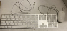 Older Generation Apple USB Wired Keyboard and Mouse 2 Tested Works 
