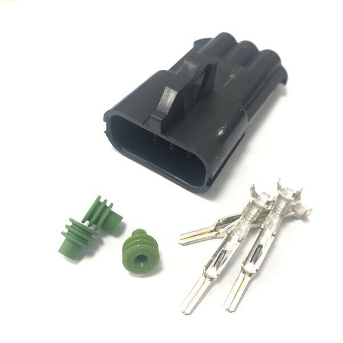 Conector de cableado impermeable estilo Delphi 280 3 vías con terminales y sellos 30A - Imagen 2 de 6