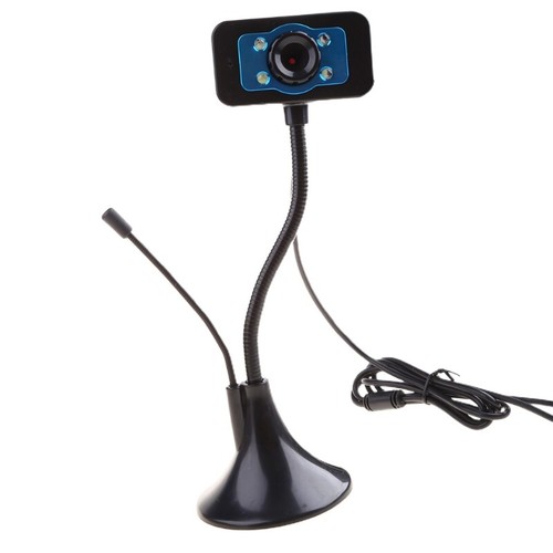 USB Webcam Digital Computer Camera with Microphone Plug and Play Conference - Afbeelding 3 van 9