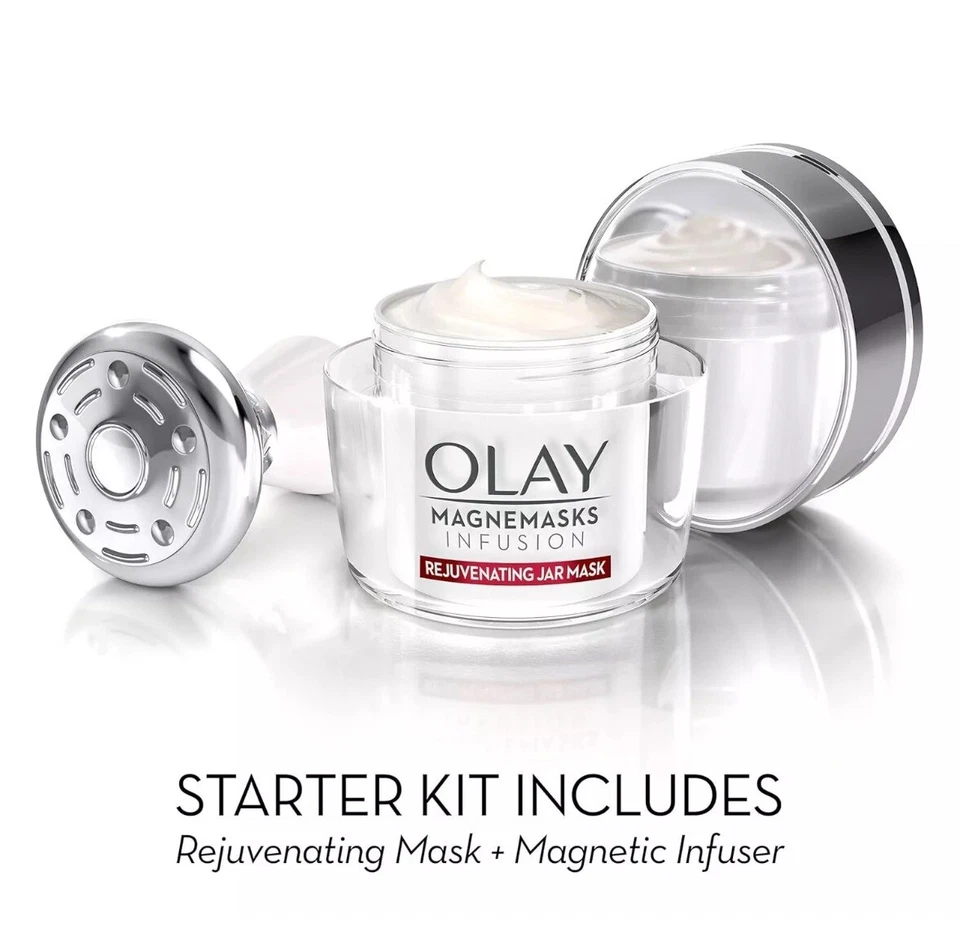 Olay Magmasks Infusion Starter Kit+(2x) 50g Jars for Fine Lines&Lack of Firmness - Image 2 of 4