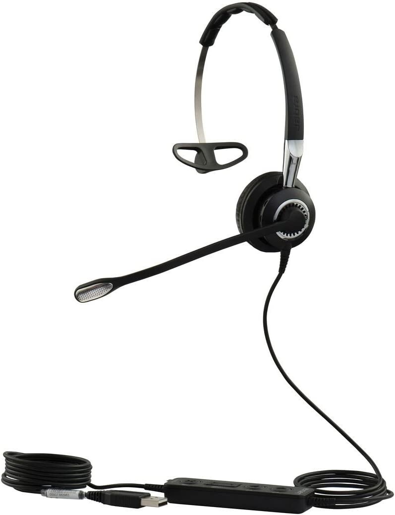 Casque de télétravail Jabra BIZ 2400 II Mono USB pour appels clairs et continus