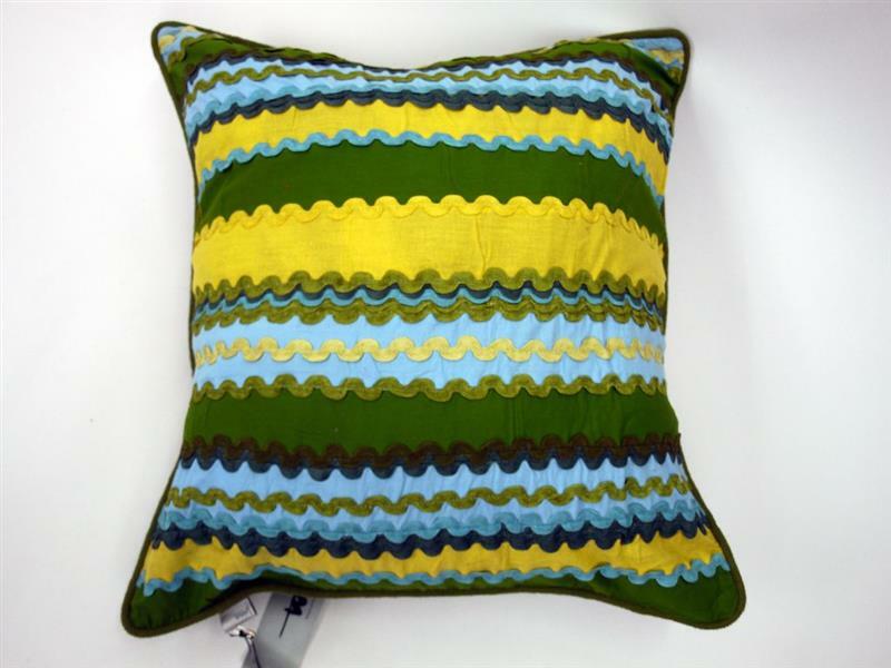 Taj Wood Scherer Kissenbezug Kissenhülle Ric Rac Cushion 50x50 cm Kissen
