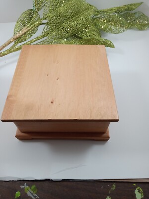 Handmade Plain Wooden Trinket Box
