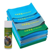 ANDY 988 Worsted Pro Pool Table Cloth + Free Quick-Clean Felt Cleaner & Towel