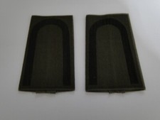 1 Paar Bundeswehr Rangschlaufen  Unteroffizier schwarz  in Oliv