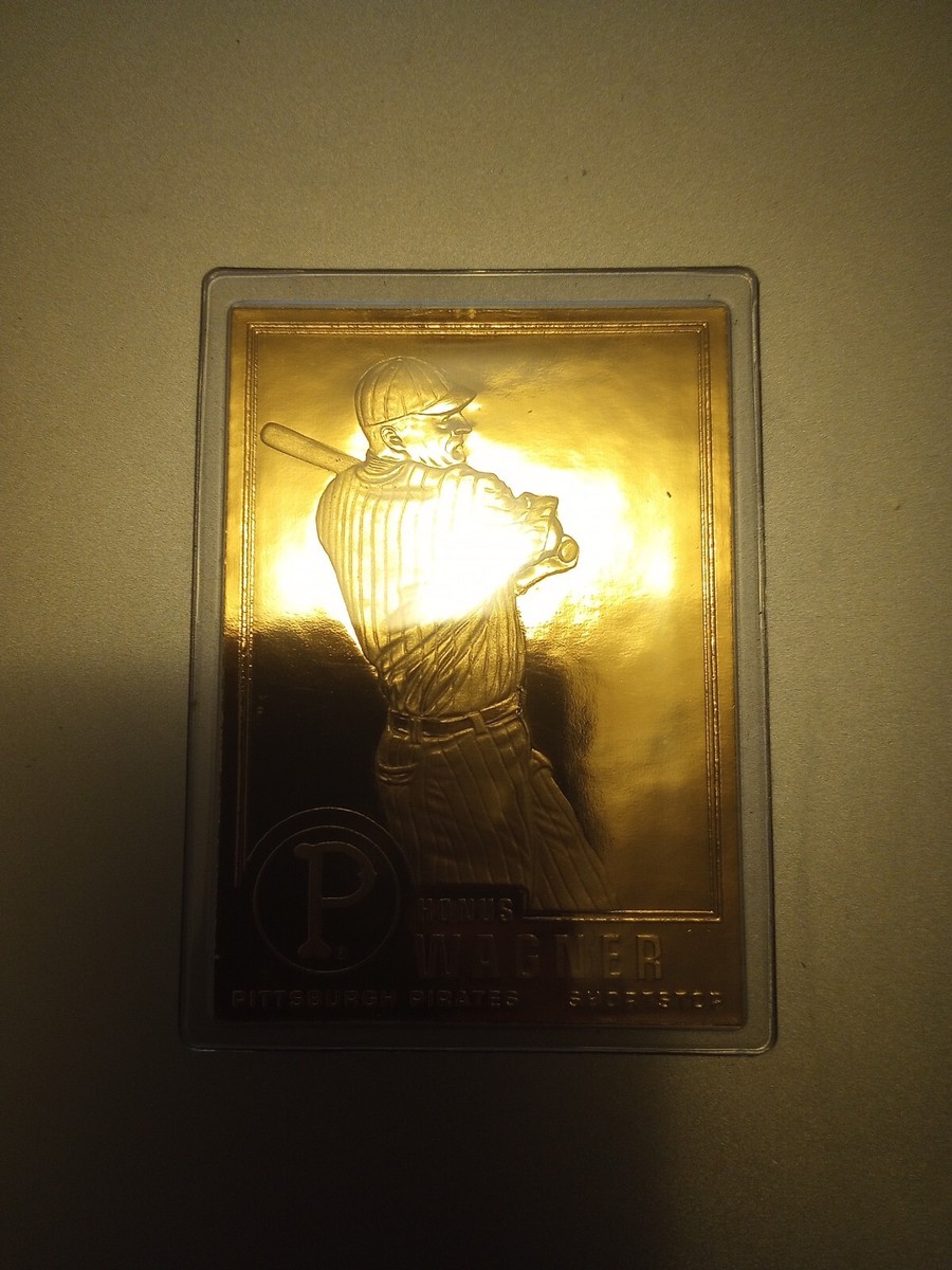 Danbury Mint Honus Wagner 22KT Gold Sculpted Baseball Card #16 HOF