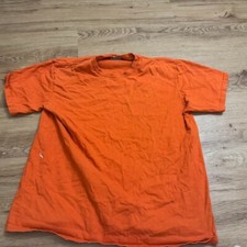 Vintage Nike Orange Mini Swoosh Embroidered T-ShirtMen s Size Large