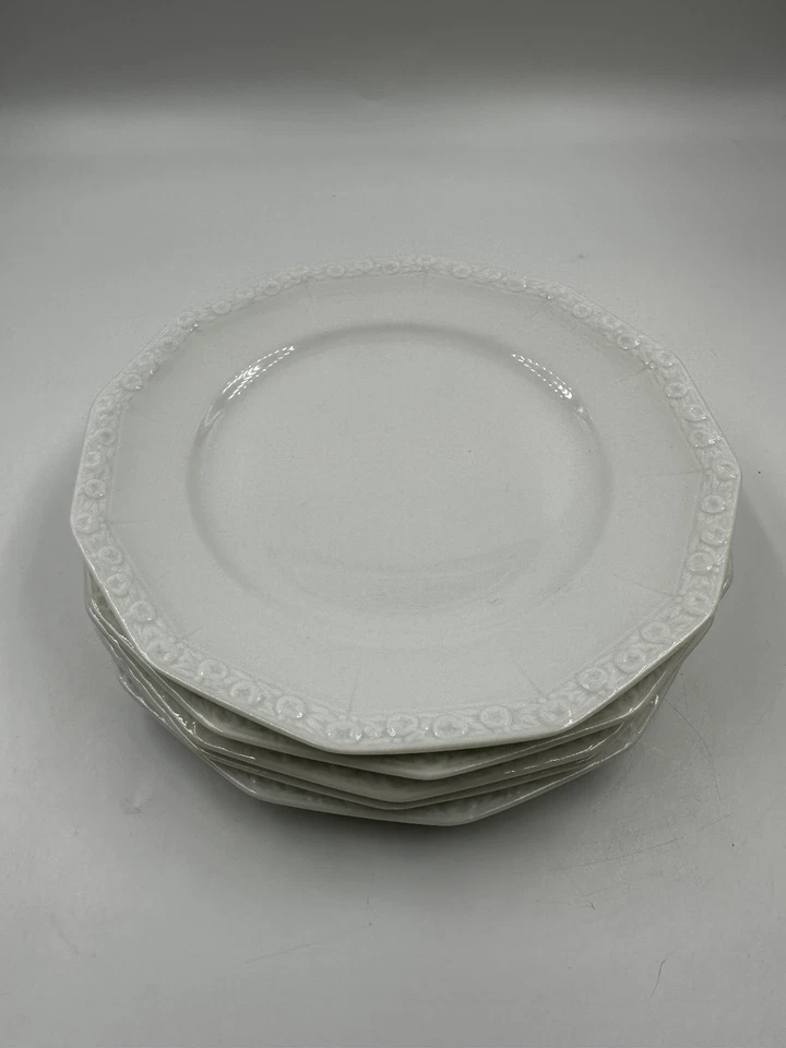 Rosenthal - Maria Weiß - Kuchen / Frühstücksteller - Ø 19,5 cm - 5 Stück