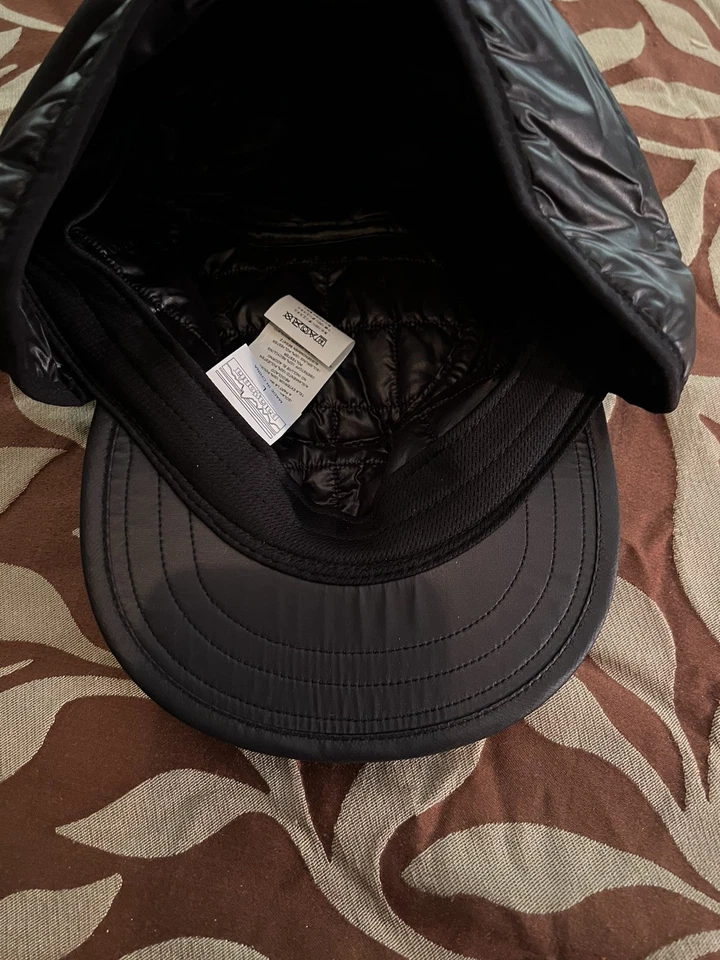Patagonia Quilted Nano Puff Earflap Cap Hat Black Large Winter Insulated - Image 3 of 4