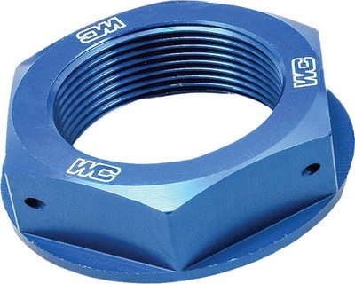 Works Connection Steering Stem Nut Blue #24-360