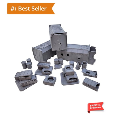 #ad Gothic Sector Terrain Set: 28mm Scale Buildings amp; Scatter Terrain for 2000 Po... $76.99