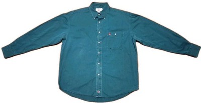 WRANGLER PBR Green Professional Bull Riding Shirt Mens L Long Sleeve Button Down