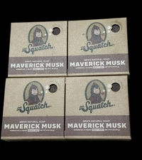 Dr. Squatch Mens Natural Soap Maverick Musk Heavy Grit 5 Oz Pack of 4