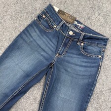 Wrangler Retro Mae Boot Cut Jeans Women's 5x36 Blue Denim Stretch New With Tags