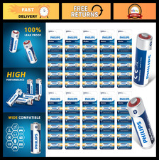 50-Pack 12V A23 Batteries, Long Lasting for Garage Doors, Key Fobs Remotes