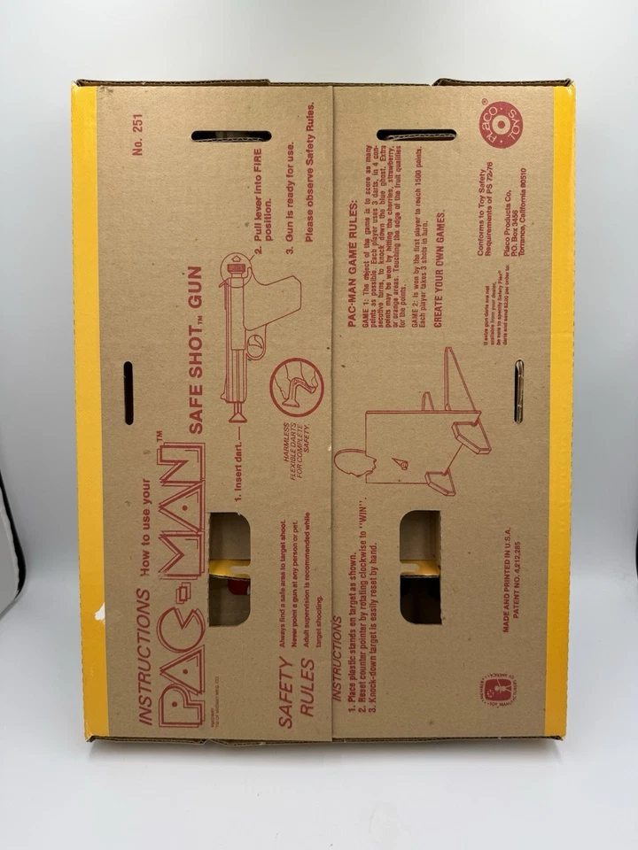 Vintage PAC-MAN Counting Target Set 1982 Placo Midway Toys NOS - Image 3 of 4