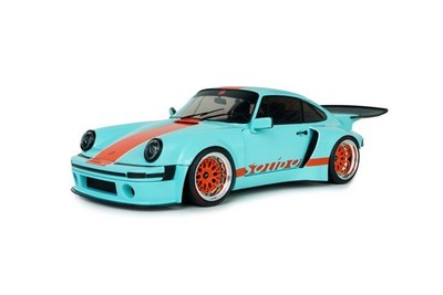 Porsche 911 KS-R Khyzyl Saleem 2026 hellblau orange Modellauto 1:18 Solido