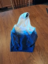 Oshkosh B'Gosh Unisex Fleece Hooded Sweatshirt Size 4t. Mountains Top