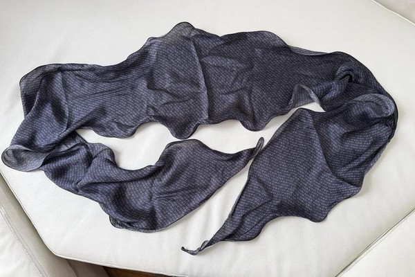 Women Giorgio Armani Scarf Navy Silk