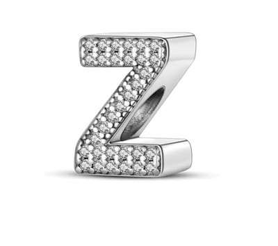 Charms Anhänger Armband Geschenk Silber 925 Schmuck Dame Frau Buchstabe Beat Z