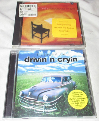 LOT of DRIVIN' N' CRYIN' The Essential Live+Wrapped In Sky CD's NEW Sealed Rock