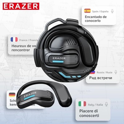 ERAZER X8 AI Translator Earbuds Bluetooth 5.4 Gaming Low Latency HD Call Waterpr