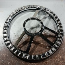 14 9-Bolt Chrome W/Half Wrap PVC Steering Whe...