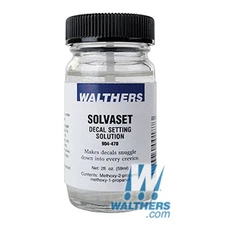 NEW Walthers Solvaset Decal Setting Solvent 2oz 59.1mL Bottle FREE US SHIP