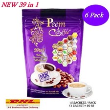 6x Peem Coffee Herbs 39 In 1 Instant Coffee Mix Wellness No Sugar Control Weigh