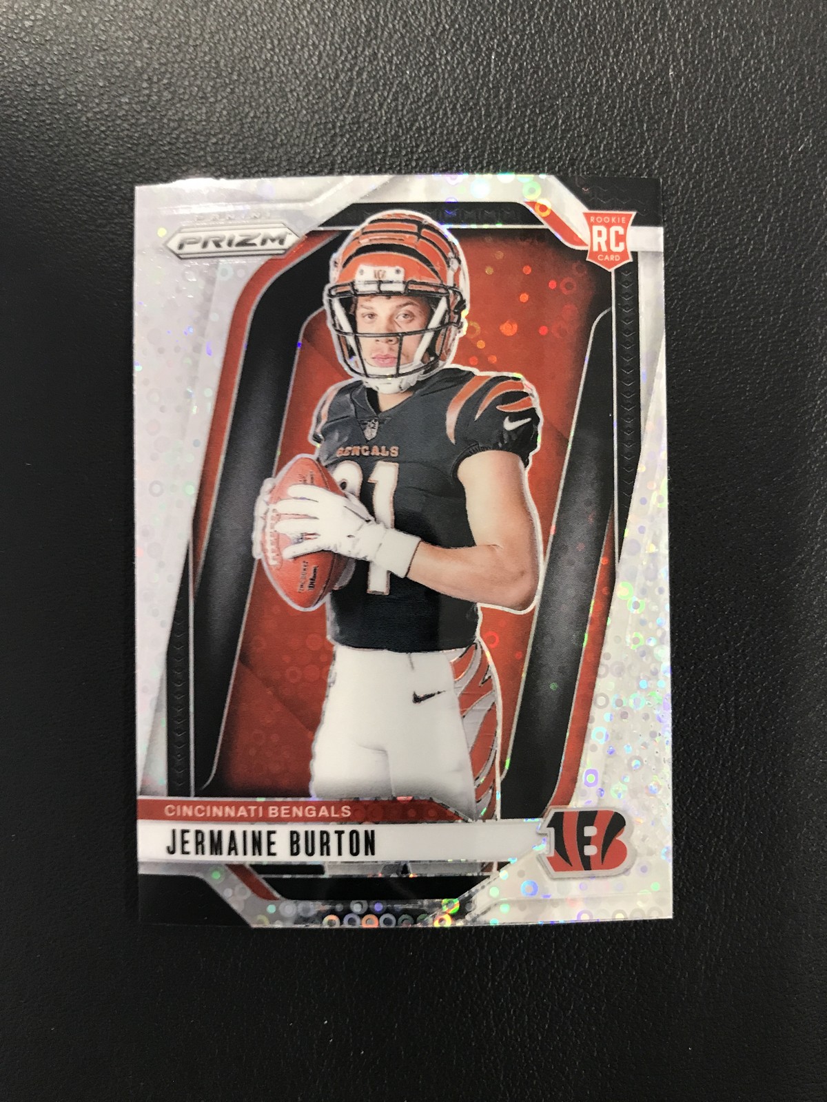 2024 Panini Prizm Variation #19 Jermaine Burton Bengals Silver No Huddle RC