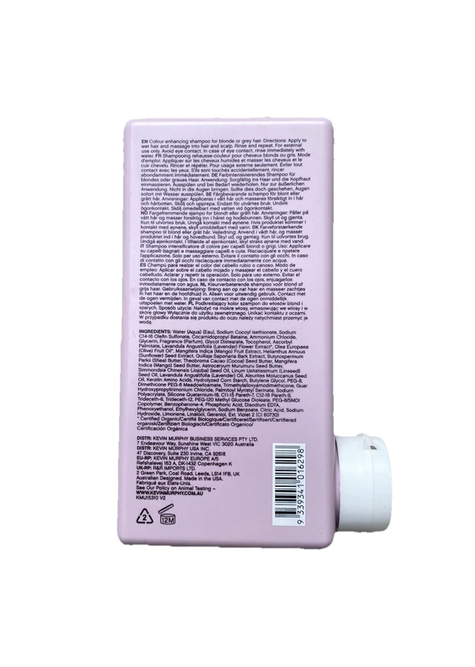 NUEVO Champú potenciador del color Kevin Murphy Blonde Angel Wash - 250 ml / 8,4 fl oz Foto 2 de 2