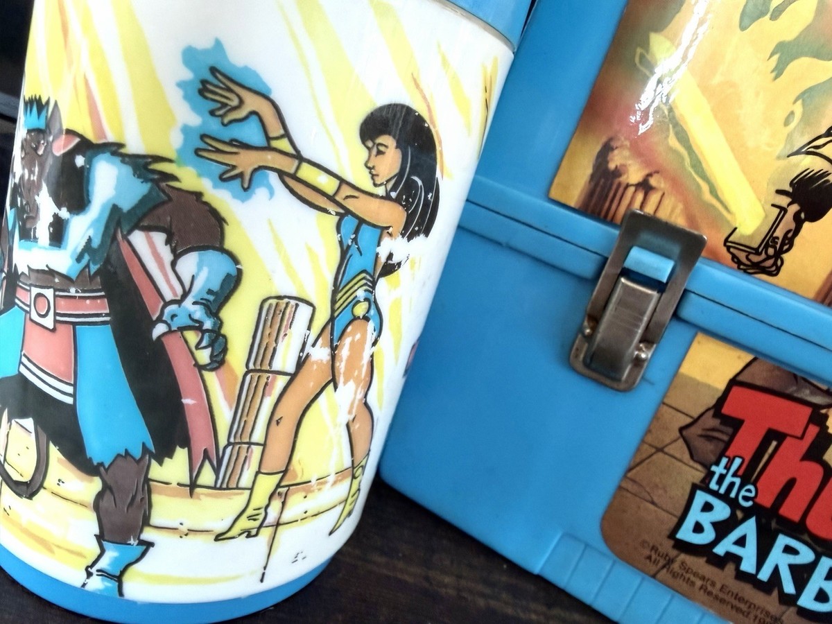 Vintage 1981 Thundarr the Barbarian Aladdin Lunchbox & Thermos Set