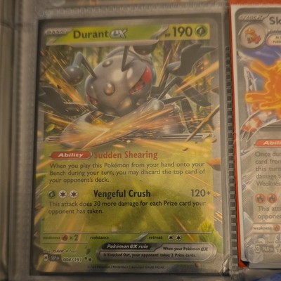 Pokémon Durant EX Card 004/191 Basic Regular Grass SSP EN English 2024