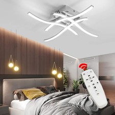 48W Modern LED Deckenleuchte Dimmbar Deckenlampe Fernbedienung Wohnzimmer