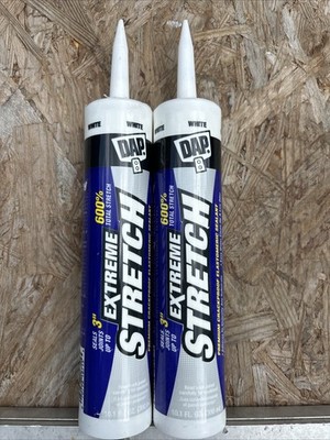  DAP Extreme Stretch 10.1 Oz. Elastomeric Sealant, White ( 2 Pack)