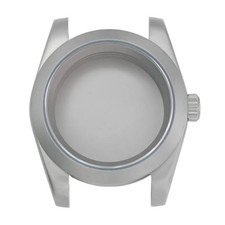 Matte Sandblasted Watch Case Sapphire Glass Waterproof For NH35 NH36 39mm