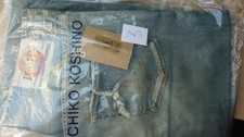 GR 32 NEU VINTAGE DESIGNER EINGET&Uuml;TET & MIT ETIKETT Michiko KOSHINO 90er HERREN JEANS YEN