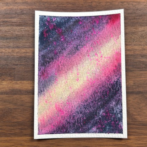 ACEO Original “Galaxy (2)” Watercolor OOAK Painting