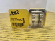 Cooper Bussman GMA-500MA Fuses (10) Fast Acting 250V 5x20mm NOS Sealed Buss Fuse