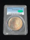 1885-CC Morgan Silver Dollar PCGS Graded MS65 CAC Beautifully Toned #32411345
