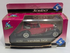 Solido Mercedes 540 K Red 1939 Cabriolet Convertible Red 4086 1/43 In Box