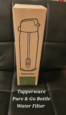 Tupperware Pure N Go Water Filter Bottle 25oz/750ml