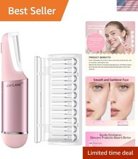 Dermaplane Razor for Women Face, Dermaplaning Tool for Face, Sonic Exfoliatio...
