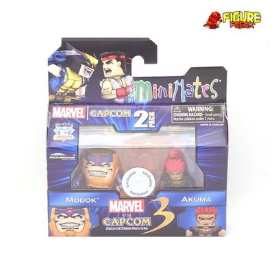 Marvel vs Capcom 3 Minimates TRU Toys R Us Wave 3 MODOK vs Akuma