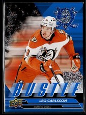 2025-26 Upper Deck Series 1 Bustle Speckled Leo Carlsson