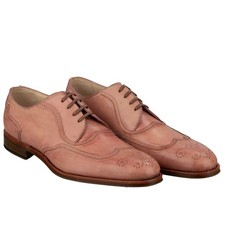 Dolce & Gabbana Sartoria Handmade Derby Shoes Roma Good Year Logo Red 41 UK