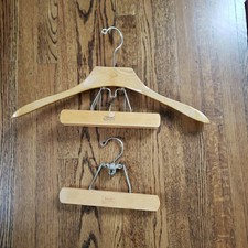 VTG The Setwell Wooden 20 Heavy Duty Suit Pant Valet and 10 Pants Hanger USA